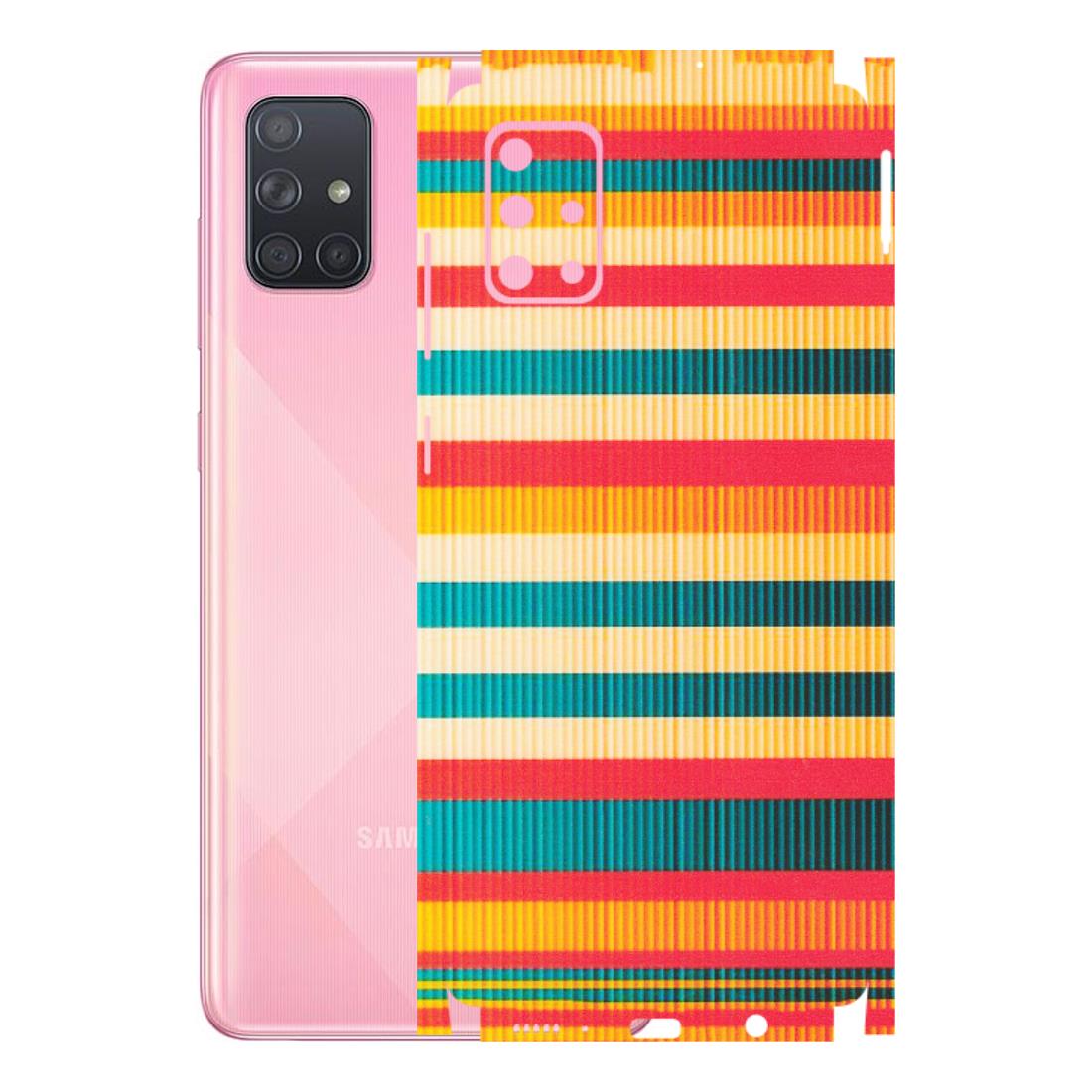 Samsung A/S Series Phone Skins (All Models) - Colourful Stripes Soothing Effect - Matte Finish (M-86) Samsung Galaxy A71