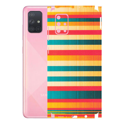 Samsung A/S Series Phone Skins (All Models) - Colourful Stripes Soothing Effect - Matte Finish (M-86) Samsung Galaxy A71