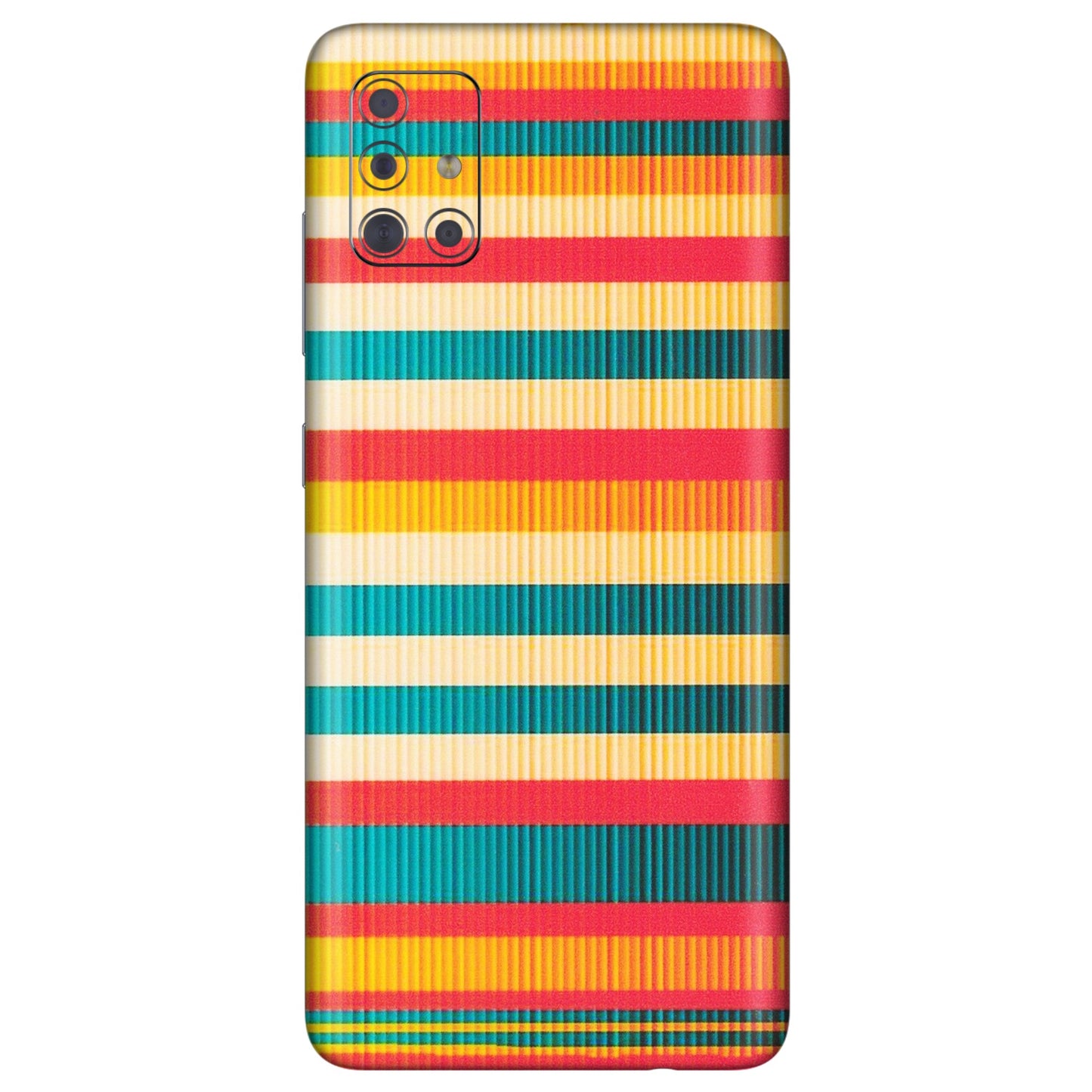 Samsung A/S Series Phone Skins (All Models) - Colourful Stripes Soothing Effect - Matte Finish (M-86) Samsung Galaxy A71