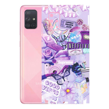 Samsung A/S Series Phone Skins (All Models) - Supreme Purple Magic - Matte Finish (M-88) Samsung Galaxy A71