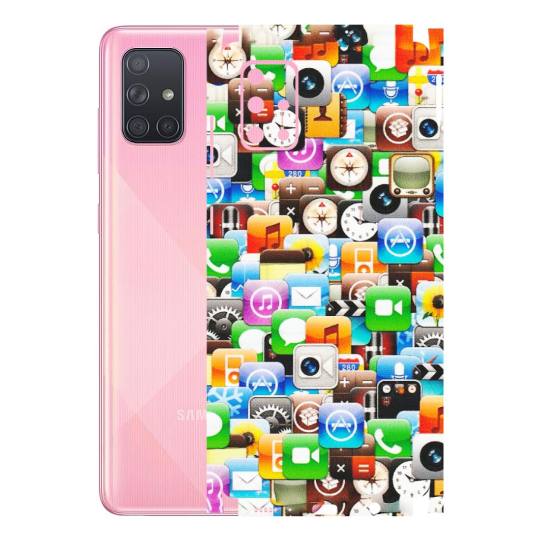 Samsung A/S Series Phone Skins (All Models) - All Apple Icons - Matte Finish (M-93) Samsung Galaxy A71