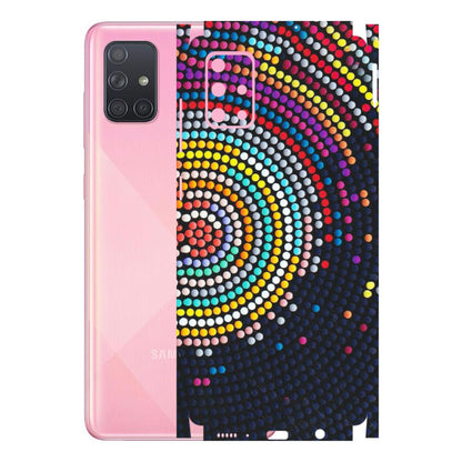 Samsung A/S Series Phone Skins (All Models) - Rainbow Dot Mandala - Matte Finish (M-97) Samsung Galaxy A71