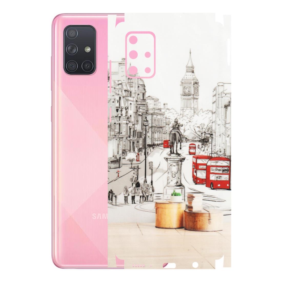 Samsung A/S Series Phone Skins (All Models) - London Street - Transparent Finish (T-02) Samsung Galaxy A71