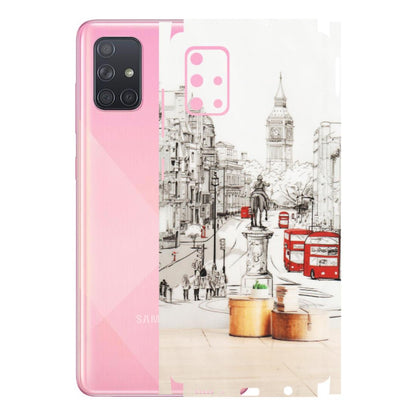 Samsung A/S Series Phone Skins (All Models) - London Street - Transparent Finish (T-02) Samsung Galaxy A71