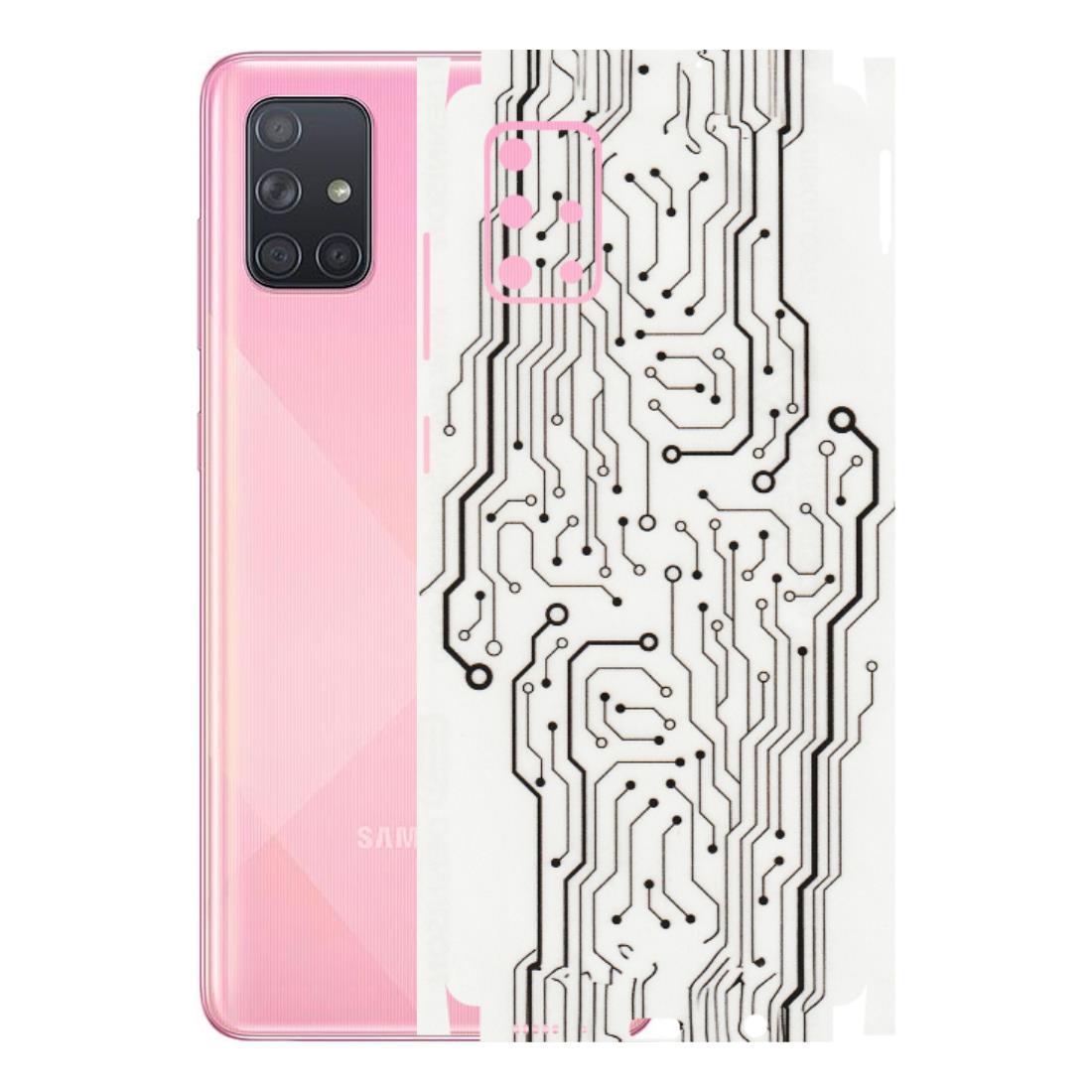 Samsung A/S Series Phone Skins (All Models) - Tech Circuits - Transparent Finish (T-03) Samsung Galaxy A71