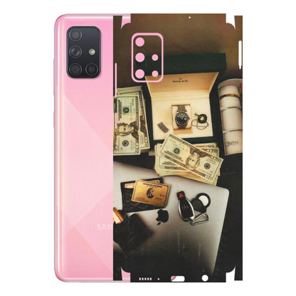 Samsung A/S Series Phone Skins (All Models) - Luxury Lifestyle - Transparent Finish (T-11) Samsung Galaxy A71