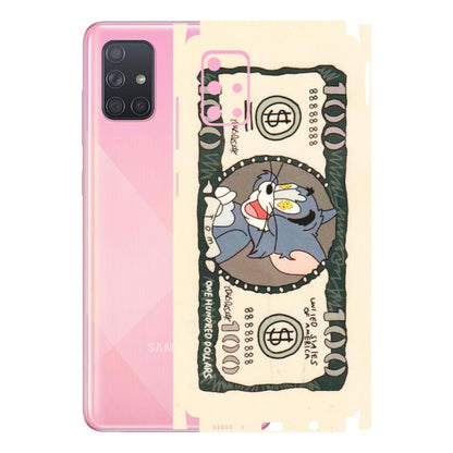 Samsung A/S Series Phone Skins (All Models) - One Hundred Dollar Tom - Transparent Finish (T-16) Samsung Galaxy A71