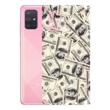 Samsung A/S Series Phone Skins (All Models) - Dollar Lover - Transparent Finish (T-17) Samsung Galaxy A71