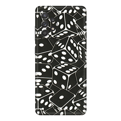 Samsung A/S Series Phone Skins (All Models) - Big Black Dices - 3D Embossed Finish (L-106) Samsung Galaxy A72