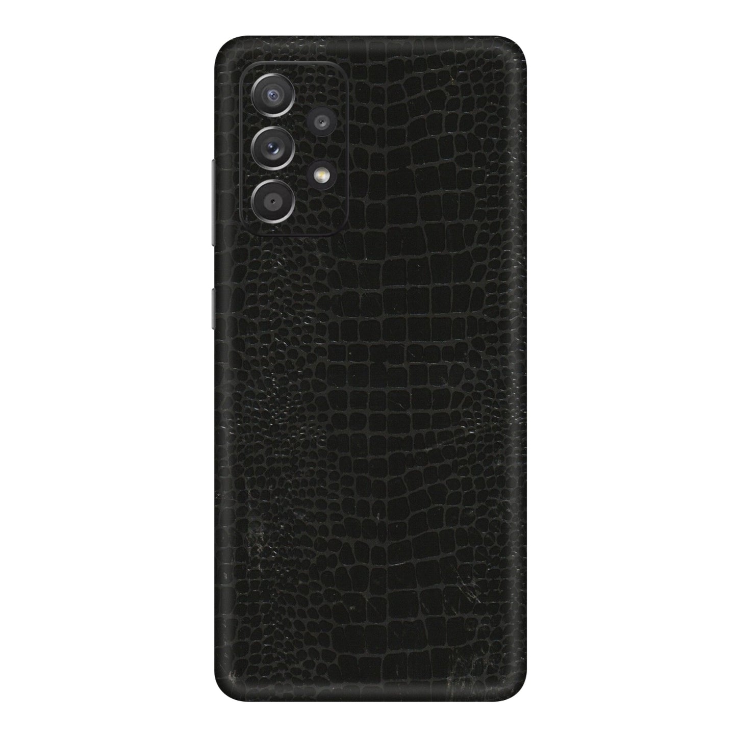 Samsung A/S Series Phone Skins (All Models) - Snake Leather Black - 3D Embossed Finish (L-107) Samsung Galaxy A72