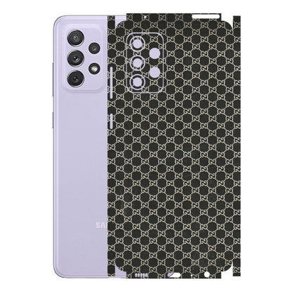 Samsung A/S Series Phone Skins (All Models) - Black G Print - 3D Embossed Finish (L-109) Samsung Galaxy A72
