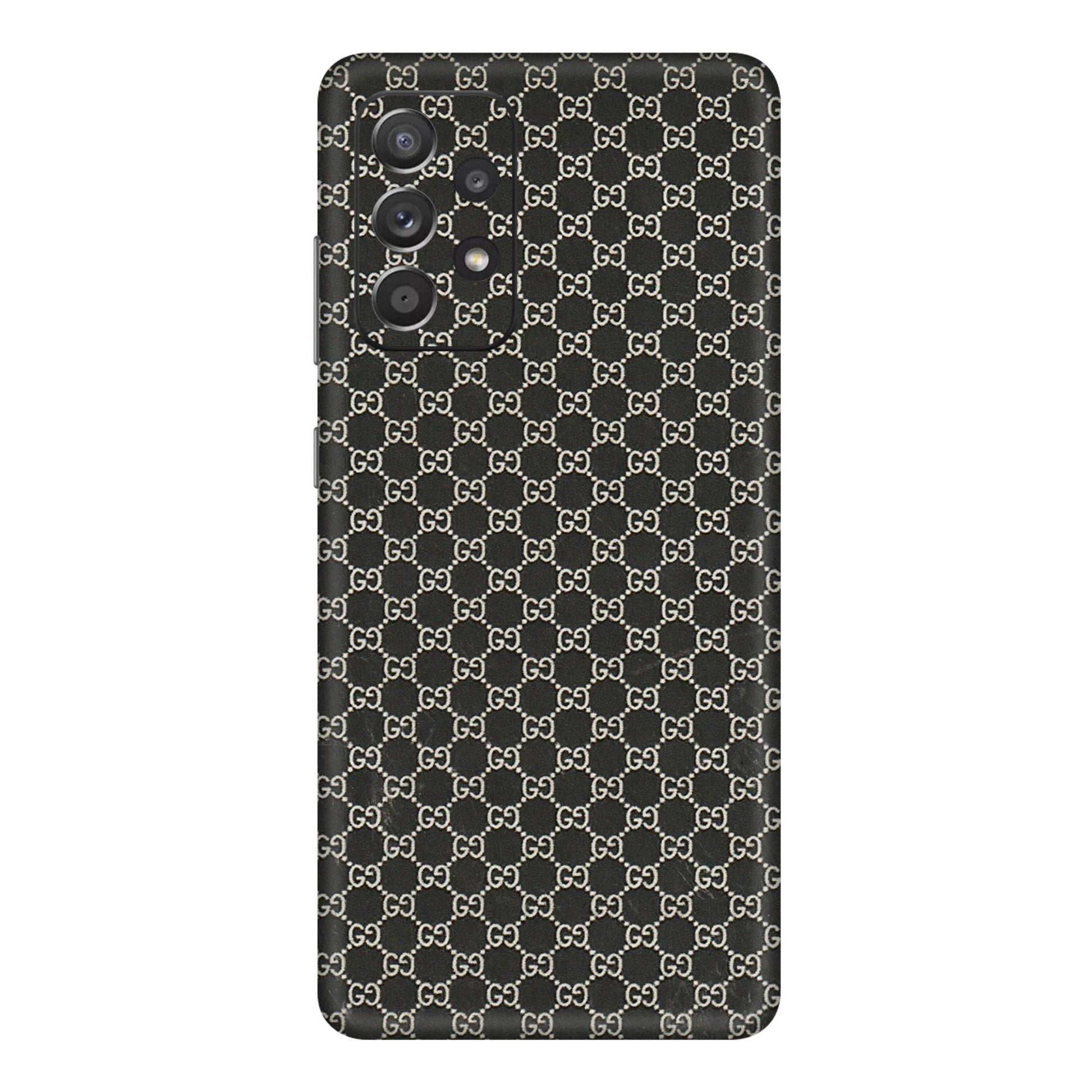 Samsung A/S Series Phone Skins (All Models) - Black G Print - 3D Embossed Finish (L-109) Samsung Galaxy A72