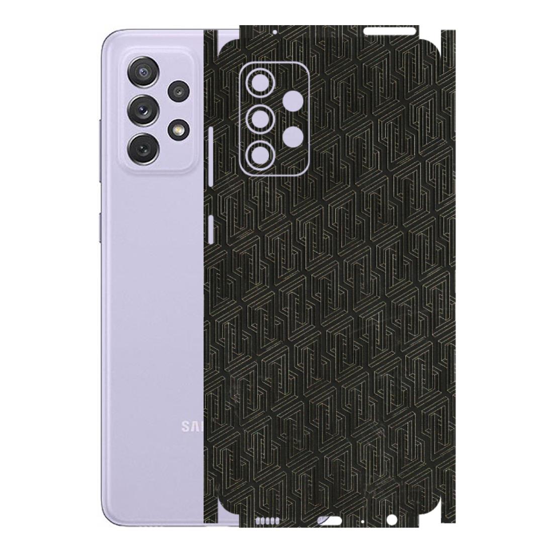 Samsung A/S Series Phone Skins (All Models) - Black Abstract Pattern - 3D Embossed Finish (L-117) Samsung Galaxy A72