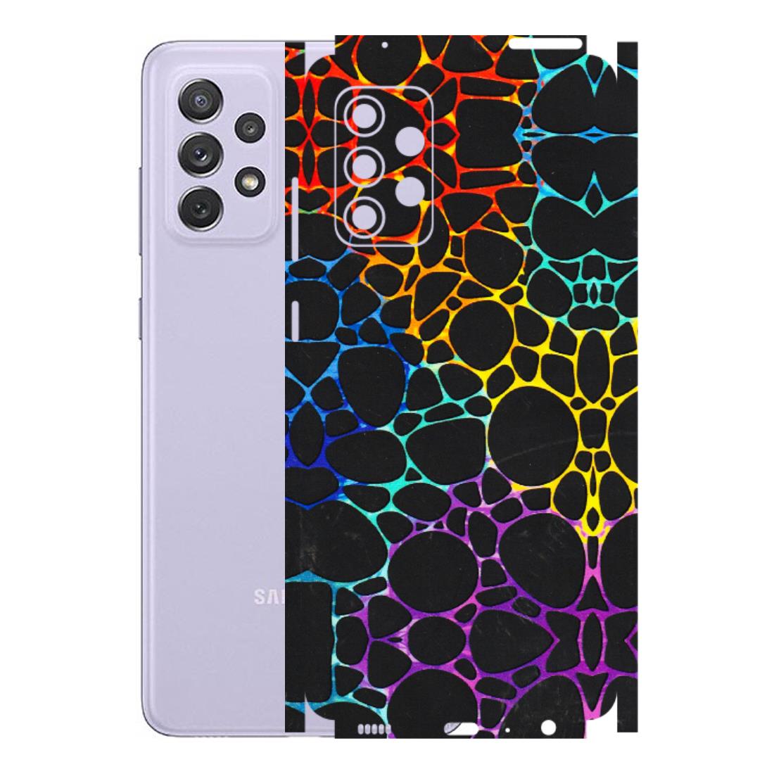 Samsung A/S Series Phone Skins (All Models) - Abstract Art MultiColour - 3D Embossed Finish (L-133) Samsung Galaxy A72