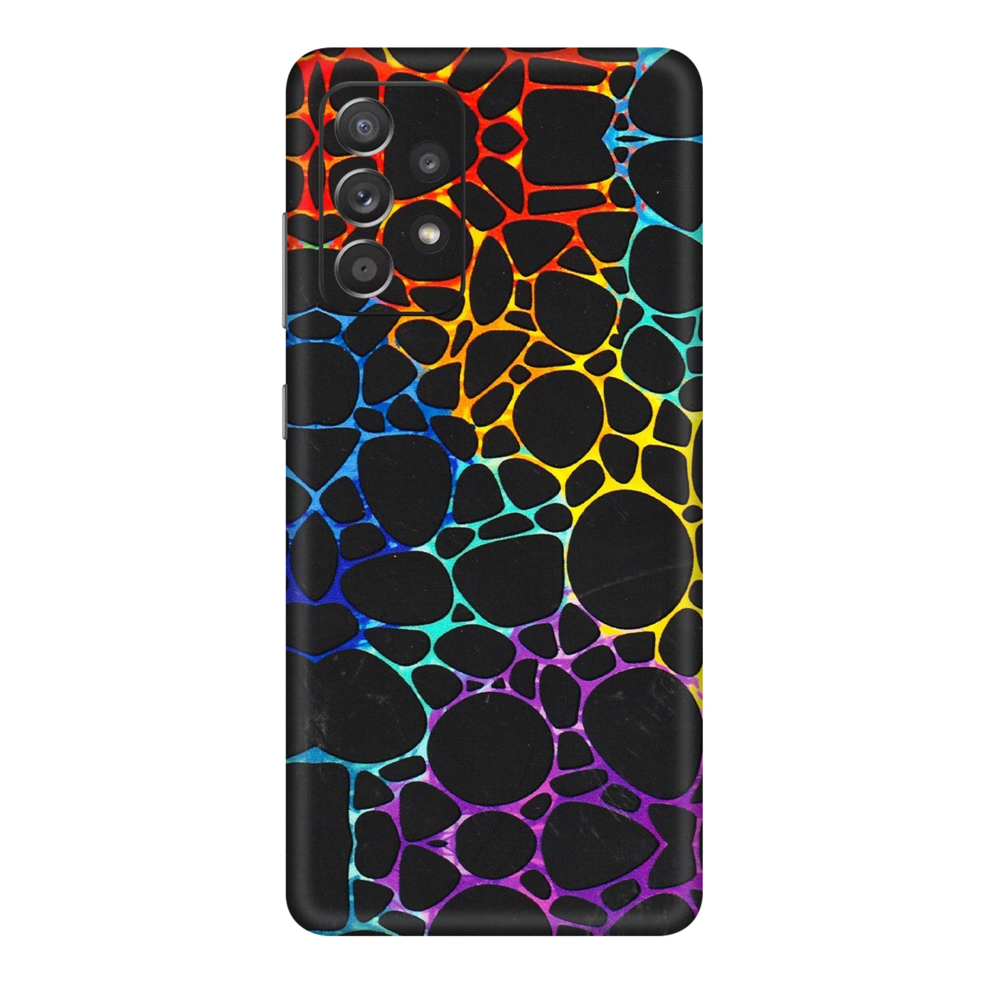 Samsung A/S Series Phone Skins (All Models) - Abstract Art MultiColour - 3D Embossed Finish (L-133) Samsung Galaxy A72