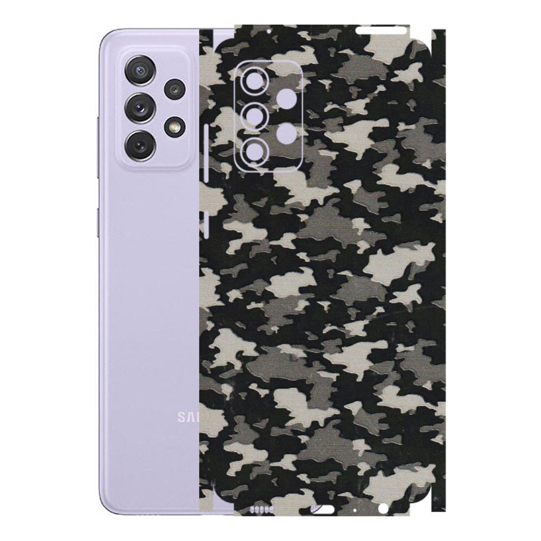 Samsung A/S Series Phone Skins (All Models) - Black/Grey Camoflaunge - 3D Embossed Finish (L-142) Samsung Galaxy A72