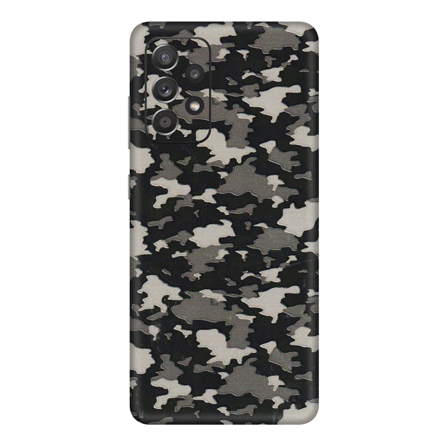 Samsung A/S Series Phone Skins (All Models) - Black/Grey Camoflaunge - 3D Embossed Finish (L-142) Samsung Galaxy A72