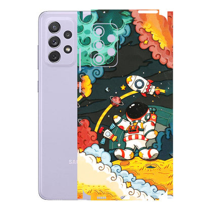 Samsung A/S Series Phone Skins (All Models) - Astronauts & Spaceship - 3D Embossed Finish (L-145) Samsung Galaxy A72