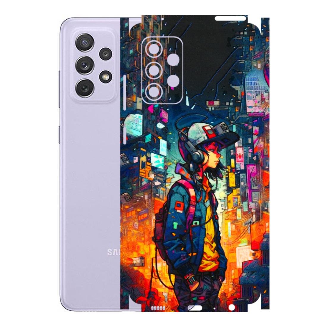 Samsung A/S Series Phone Skins (All Models) - Street Anime Guy - 3D Embossed Finish (L-158) Samsung Galaxy A72