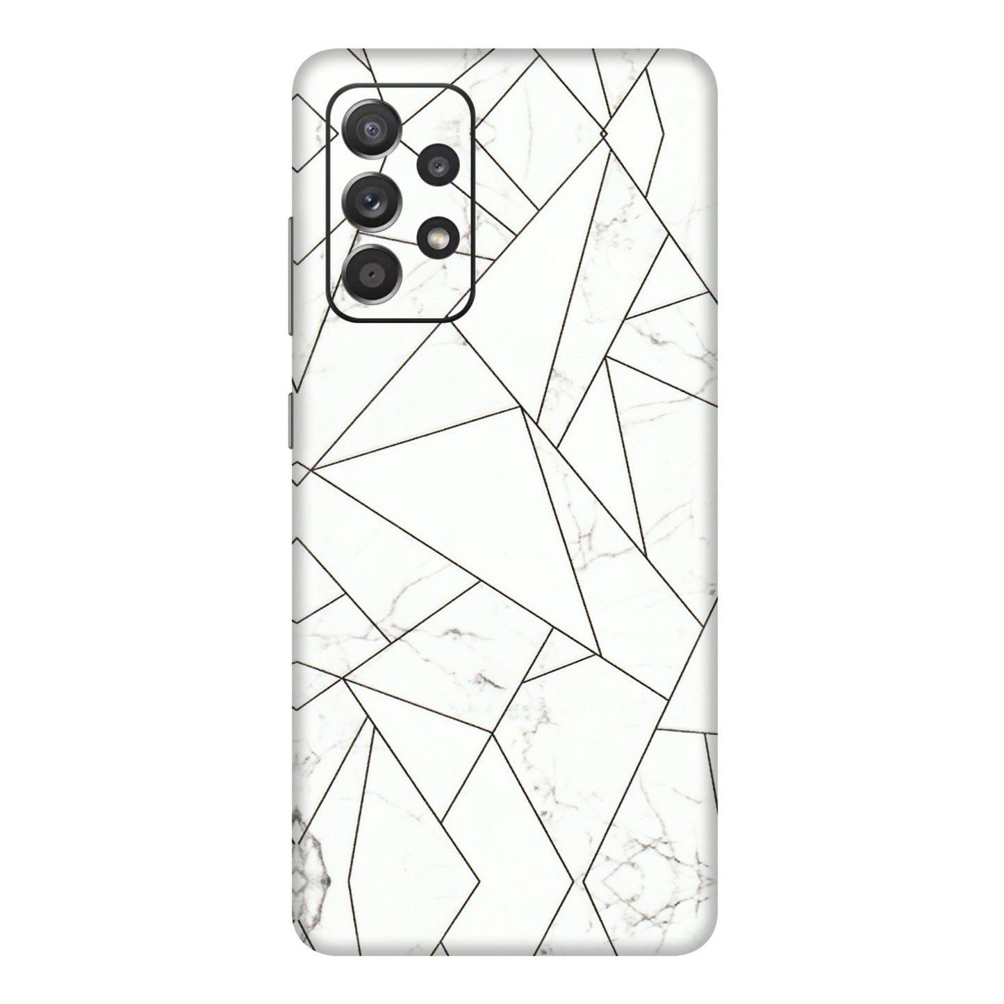 Samsung A/S Series Phone Skins (All Models) - Luxury White Marble Effect - 3D Embossed Finish (L-168) Samsung Galaxy A72