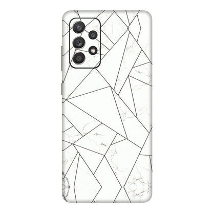 Samsung A/S Series Phone Skins (All Models) - Luxury White Marble Effect - 3D Embossed Finish (L-168) Samsung Galaxy A72