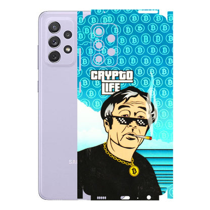 Samsung A/S Series Phone Skins (All Models) - Crypto Thug Life - 3D Embossed Finish (L-179) Samsung Galaxy A72