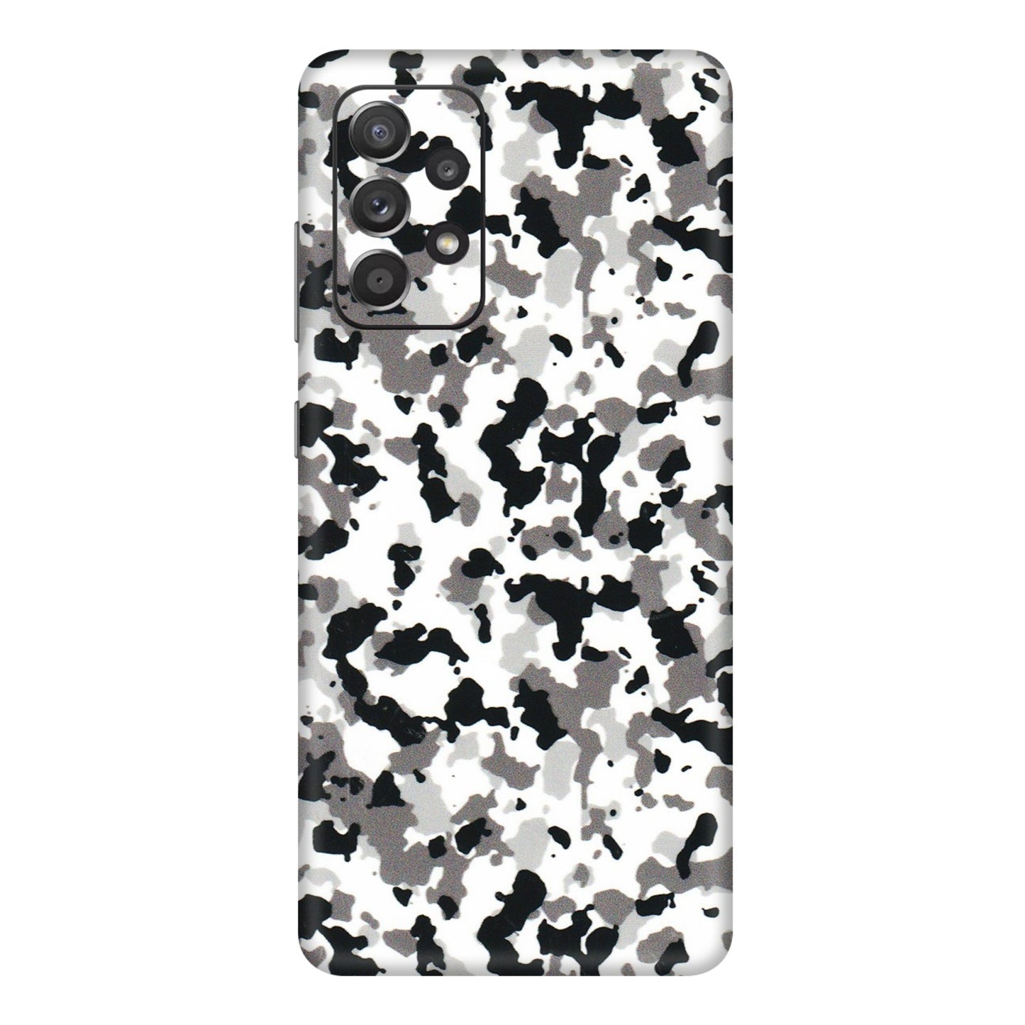 Samsung A/S Series Phone Skins (All Models) - White Black Camouflage - 3D Embossed Finish (L-18) Samsung Galaxy A72