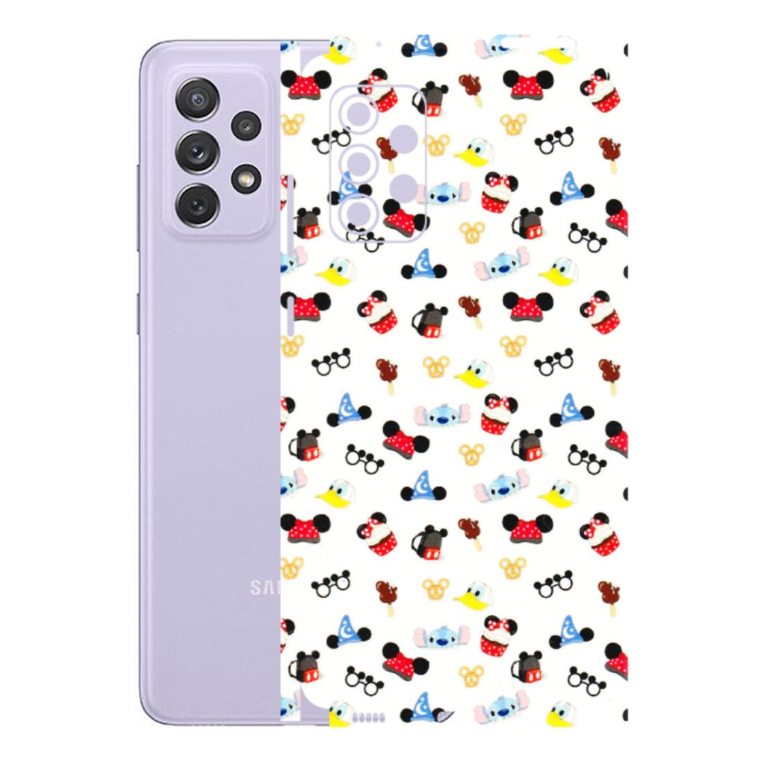 Samsung A/S Series Phone Skins (All Models) - Minnie Mouse & Donald Doodles s - 3D Embossed Finish (L-194) Samsung Galaxy A72