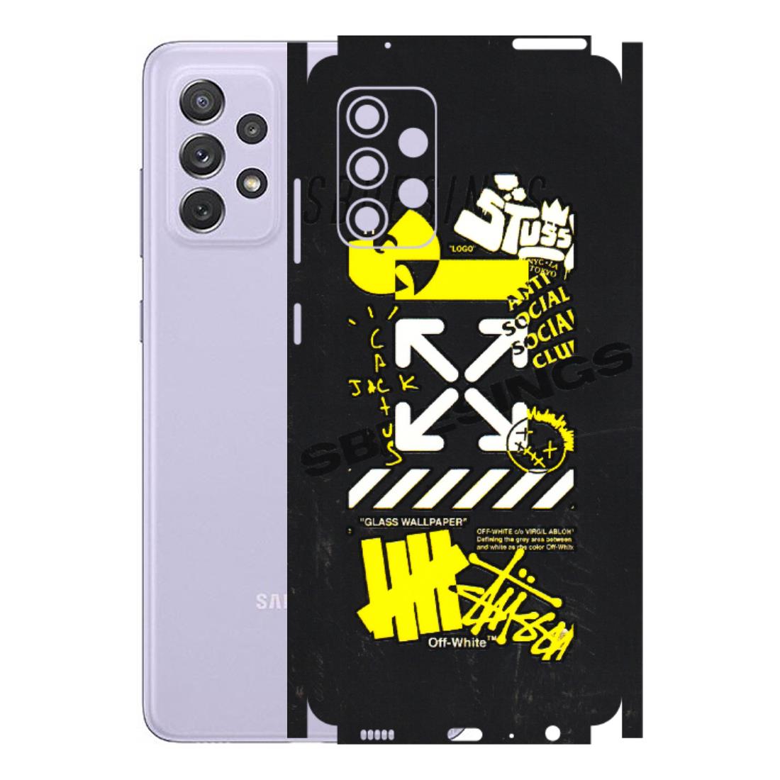 Samsung A/S Series Phone Skins (All Models) - Anti Social Graffiti - 3D Embossed Finish (L-198) Samsung Galaxy A72