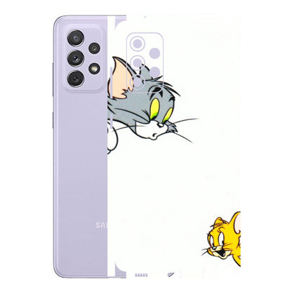 Samsung A/S Series Phone Skins (All Models) - Cute Tom And Jerry - 3D Embossed Finish (L-220) Samsung Galaxy A72