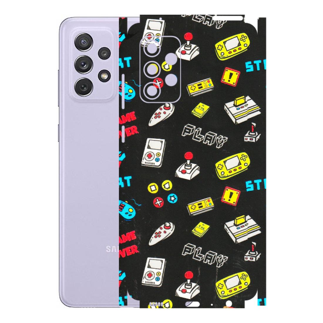 Samsung A/S Series Phone Skins (All Models) - Gaming Doodles - 3D Embossed Finish (L-224) Samsung Galaxy A72