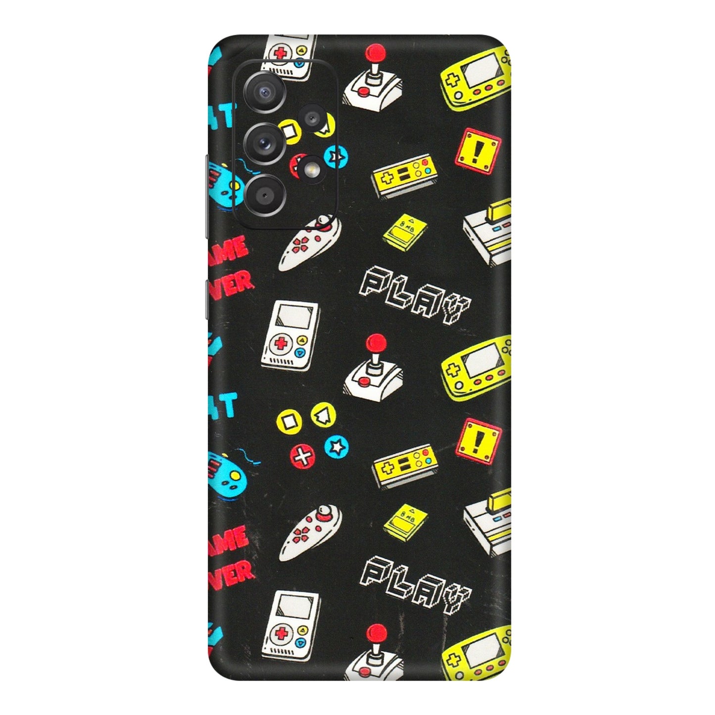 Samsung A/S Series Phone Skins (All Models) - Gaming Doodles - 3D Embossed Finish (L-224) Samsung Galaxy A72