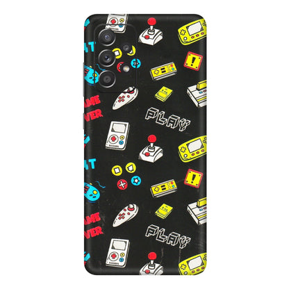 Samsung A/S Series Phone Skins (All Models) - Gaming Doodles - 3D Embossed Finish (L-224) Samsung Galaxy A72
