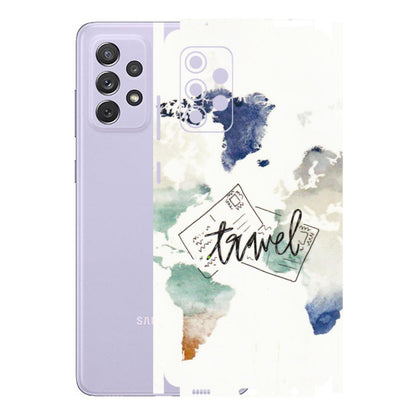 Samsung A/S Series Phone Skins (All Models) - Travel The World - 3D Embossed Finish (L-232) Samsung Galaxy A72