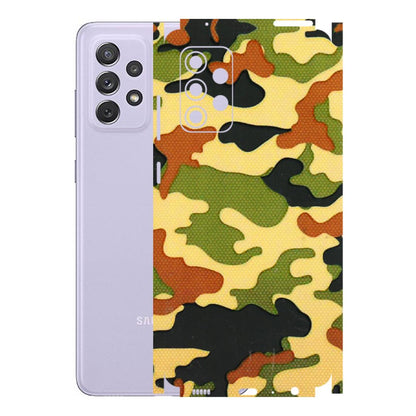 Samsung A/S Series Phone Skins (All Models) - Indian Military - 3D Embossed Finish (L-234) Samsung Galaxy A72