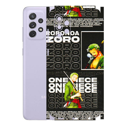 Samsung A/S Series Phone Skins (All Models) - One Piece Zoro - 3D Embossed Finish (L-250) Samsung Galaxy A72