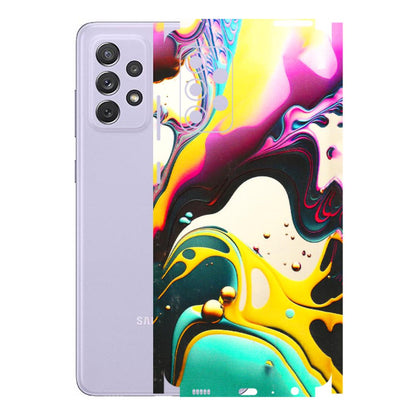 Samsung A/S Series Phone Skins (All Models) - Multicolor Abstract pattern - 3D Embossed Finish (L-254) Samsung Galaxy A72