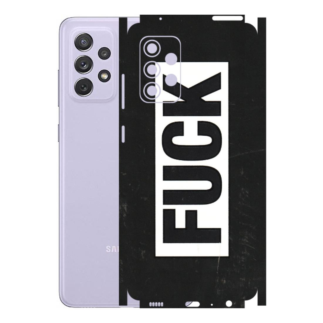 Samsung A/S Series Phone Skins (All Models) - The F Word - 3D Embossed Finish (L-255) Samsung Galaxy A72