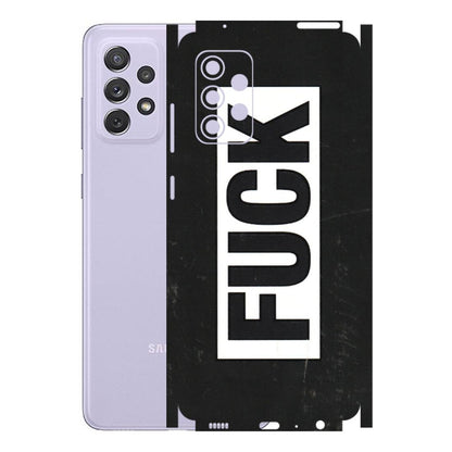 Samsung A/S Series Phone Skins (All Models) - The F Word - 3D Embossed Finish (L-255) Samsung Galaxy A72