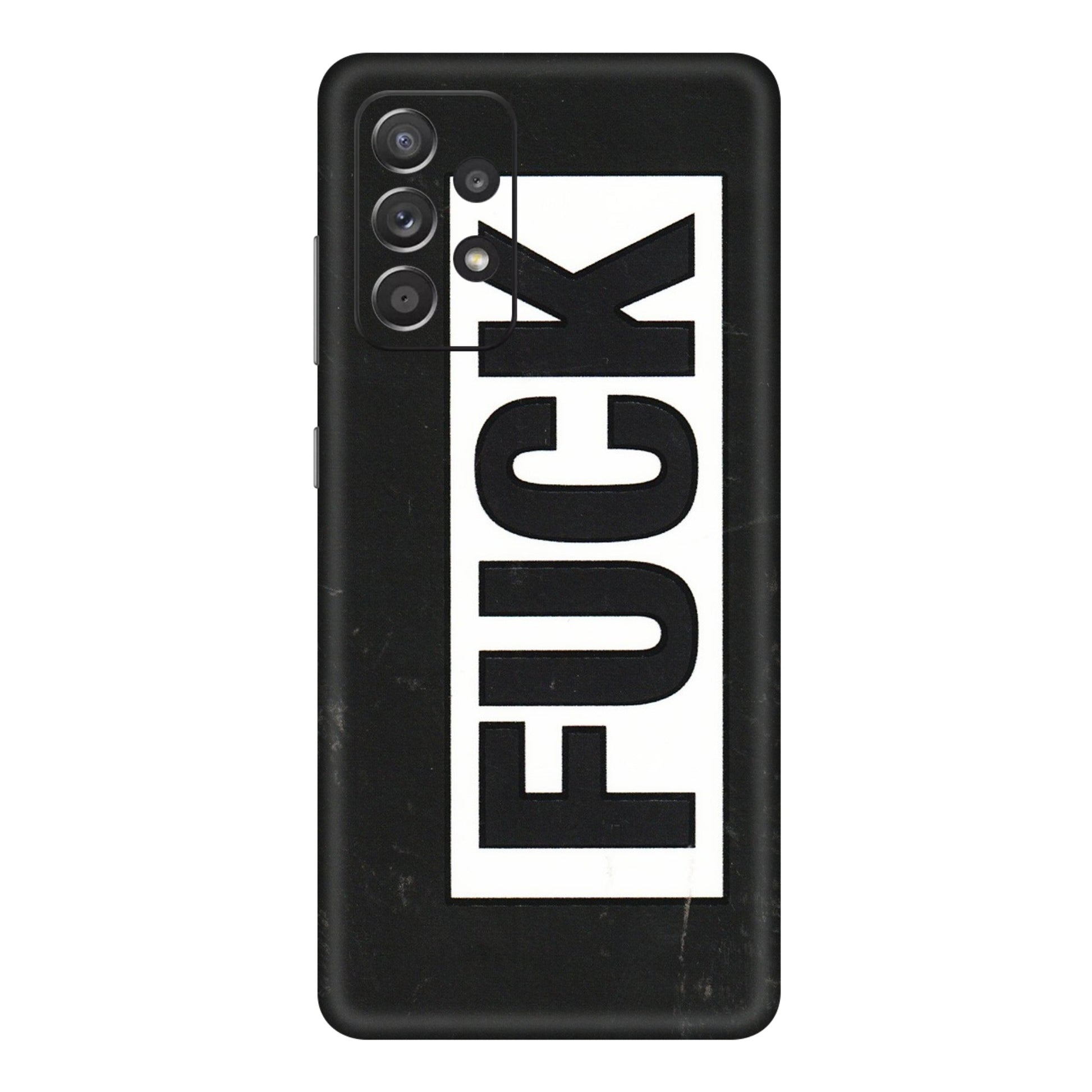 Samsung A/S Series Phone Skins (All Models) - The F Word - 3D Embossed Finish (L-255) Samsung Galaxy A72