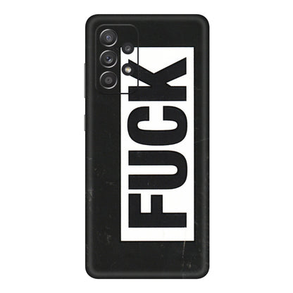 Samsung A/S Series Phone Skins (All Models) - The F Word - 3D Embossed Finish (L-255) Samsung Galaxy A72