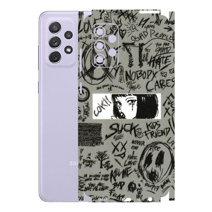 Samsung A/S Series Phone Skins (All Models) - Never Have Love Anime - 3D Embossed Finish (L-260) Samsung Galaxy A72