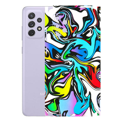Samsung A/S Series Phone Skins (All Models) - Abstract Colour Paints - 3D Embossed Finish (L-271) Samsung Galaxy A72