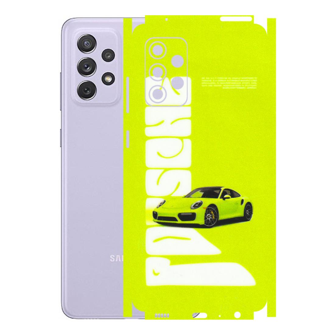 Samsung A/S Series Phone Skins (All Models) - Lime Green Porche - 3D Embossed Finish (L-30) Samsung Galaxy A72