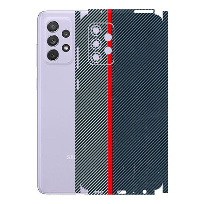 Samsung A/S Series Phone Skins (All Models) - Blue Sober Lines - 3D Embossed Finish (L-305) Samsung Galaxy A72