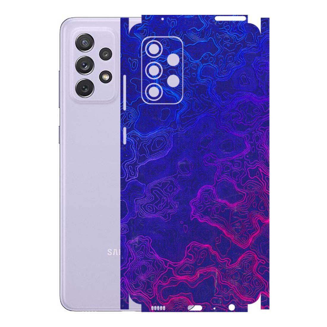 Samsung A/S Series Phone Skins (All Models) - Purple Ripples Swirl - 3D Embossed Finish (L-314) Samsung Galaxy A72