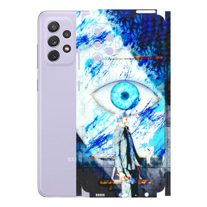 Samsung A/S Series Phone Skins (All Models) - Anime Sea Blue Eye - 3D Embossed Finish (L-318) Samsung Galaxy A72