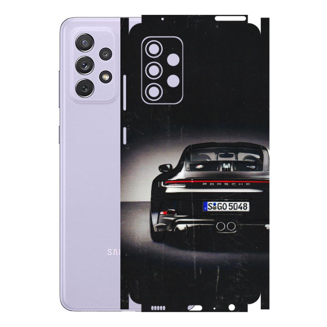 Samsung A/S Series Phone Skins (All Models) - New Black Porsche GT3 - 3D Embossed Finish (L-327) Samsung Galaxy A72