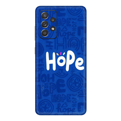Samsung A/S Series Phone Skins (All Models) - Hope Doodles Blue - 3D Embossed Finish (L-43) Samsung Galaxy A72