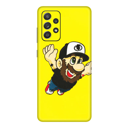 Samsung A/S Series Phone Skins (All Models) - Flying Beardo - 3D Embossed Finish (L-60) Samsung Galaxy A72